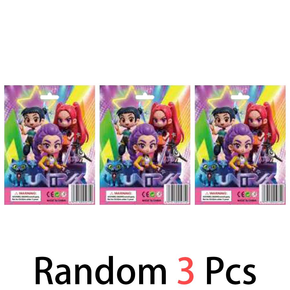 24 шт. Q Версия Kpop Истребители демонов коробка Фигурка Игрушка Дерпис Тигр Руми Мира Зои Сасси Фигурка Кукла Поклонники Рождество День рождения Подарок