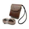 [No Brand] Synthetic Leather Digital Camera Case, Compatible with Panasonic TZ90, Storage and Protection Pouch (Dark Brown) [Parallel Import]
