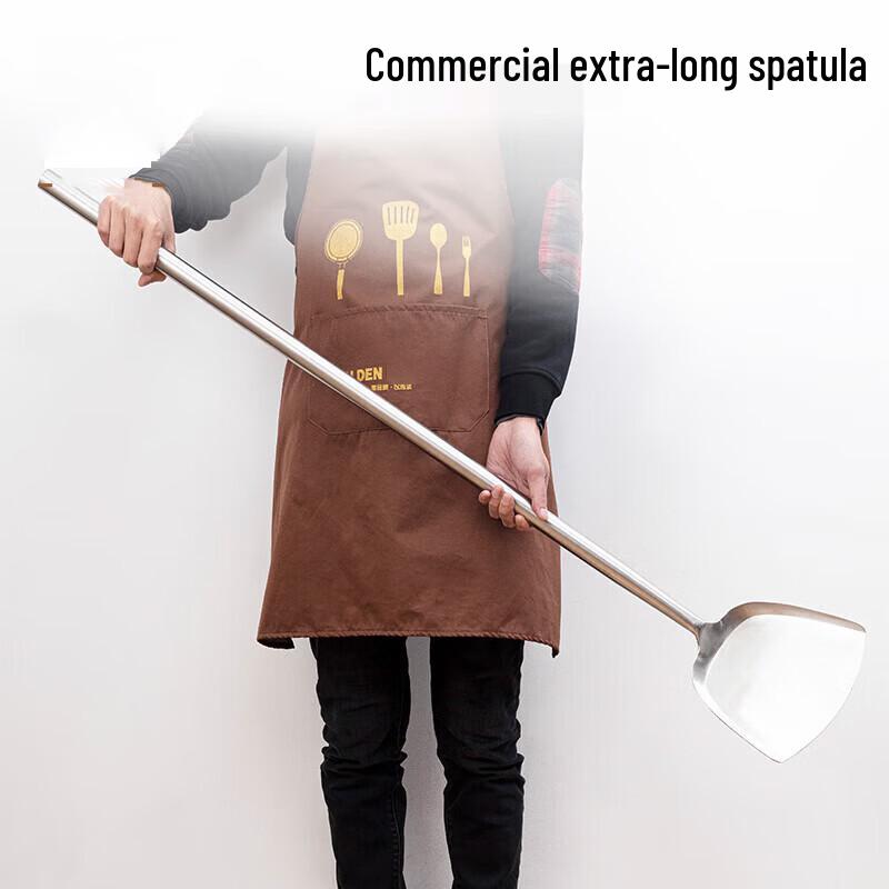 Shanzhongshan Commercial Grade Stainless Steel Wok Spatula