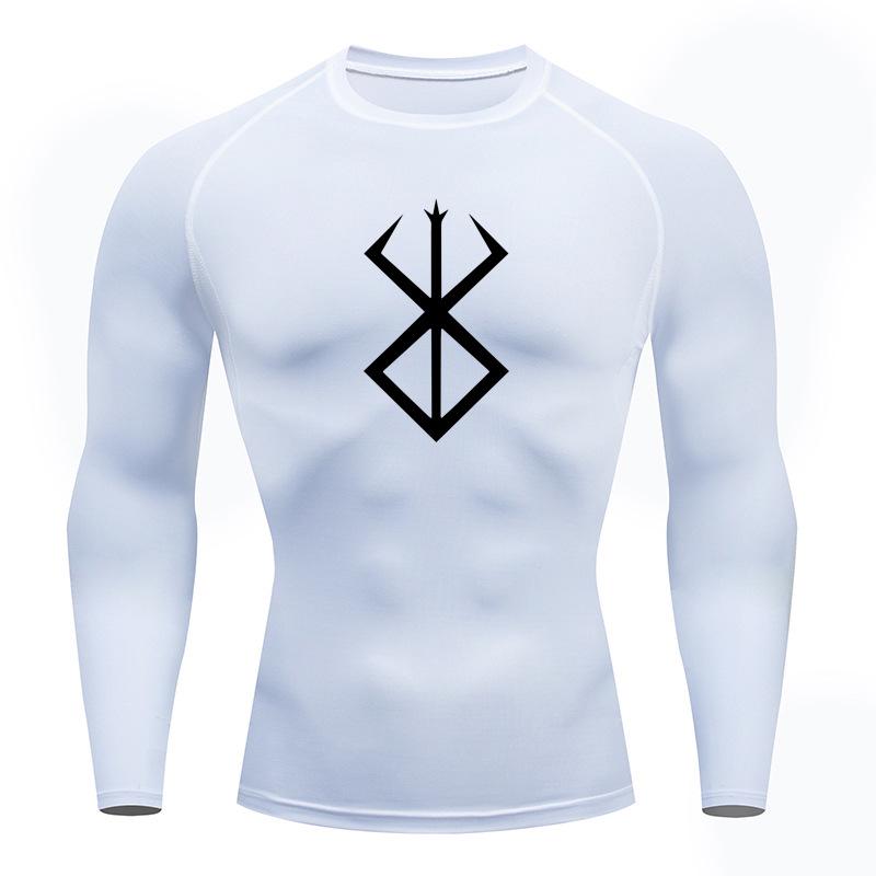 Мужские быстросохнущие компрессионные футболки: Высокоэластичная, влагоотводящая спортивная одежда для баскетбола, фитнеса и бега.