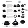 PVC Plastic Inflatable Boat Air Valve 31/29.5/42mm Inflatable Fishing Boat Replacement Air Valve