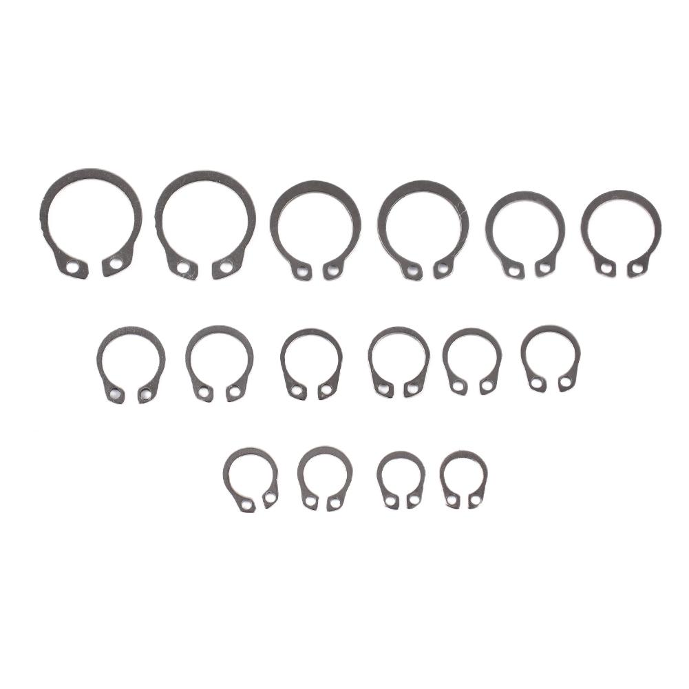 Кольцо стопорное защелкивающееся из нержавеющей стали 304 в ассортименте