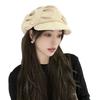Облачная восьмиугольная шляпа женская для маленького лица шляпа-ведро с медузой большой окружности головы берет нишевый солнцезащитный шляпа-ведро