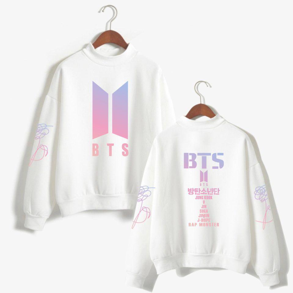 Bts Kpop Свитер In Bloom Унисекс Худи Jung Kook Bangtan Boys Стильный Удобный Смесь хлопка