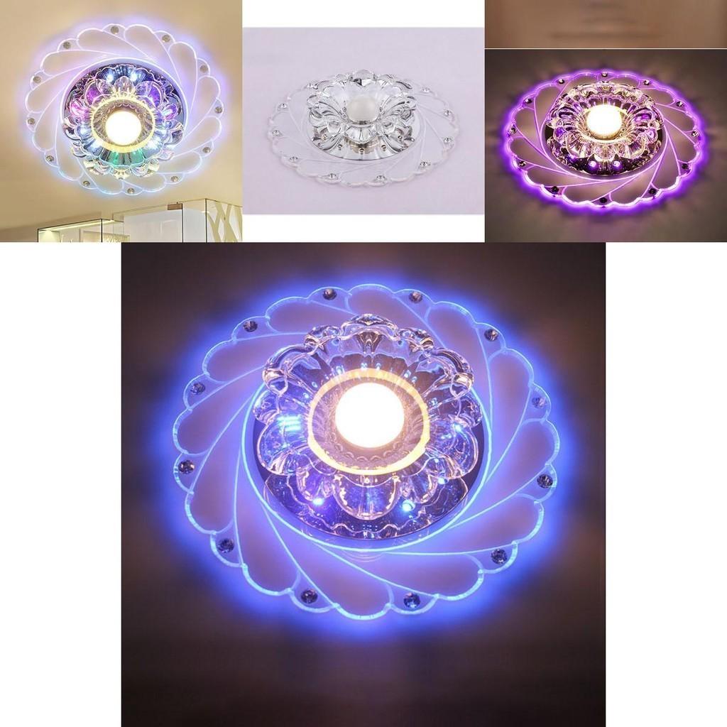 Premium Quality 3w Crystal Led Ceiling Lamp With Versatile Flower Shape For Home Decor