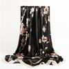 90 *90cm Square Silk Scarf Women Shawls Neckerchief Designer Print Chiffon Hijab Scarf Foulard Lady Neck Scarves Soft Big Bandana