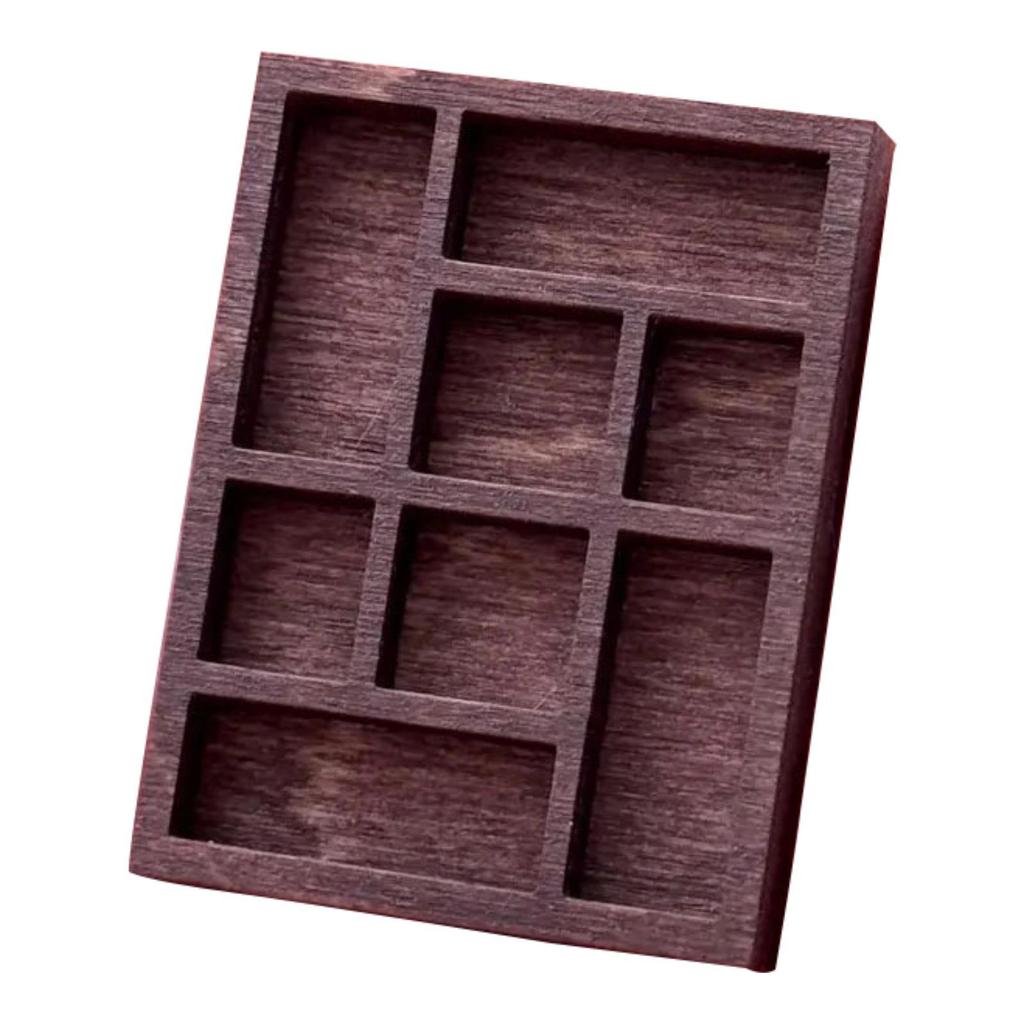 Миниатюрная полка для мелочей Организация Маленький деревянный поднос для демонстрации ювелирных изделий Держатель для ювелирных изделий для дома, офиса, кукольного домика, кухни, рукоделия