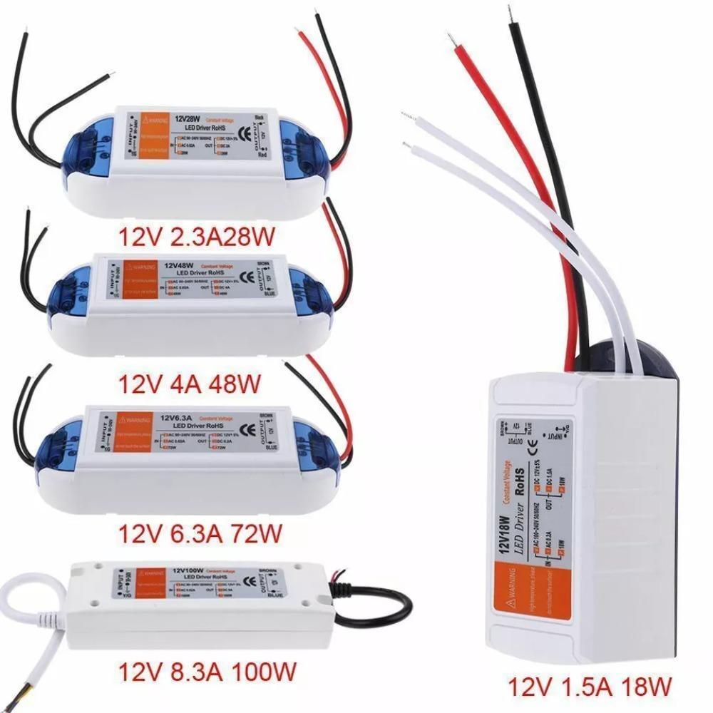 18W28W48W72W100W Driver Power Supply DC12V Led Driver Creative Lighting Transformer Switch