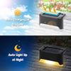 4-32pack Warm White Solar LED Step Lights Waterproof Outdoor Garden Path Stair Balcony Night Light Patio Fence Light Decoration