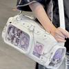 Синяя прозрачная итабаг в стиле Лолита, аниме-мерч, сумка через плечо, сумка-тоут, сумка для pain, для девочек, на концерт, для выставки