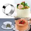 11pcs/Set Stainless Steel Round Cookie Moulds Practical Biscuit Cutters Circle DIY Mousse Cake Dessert Pastry Decorating Tool