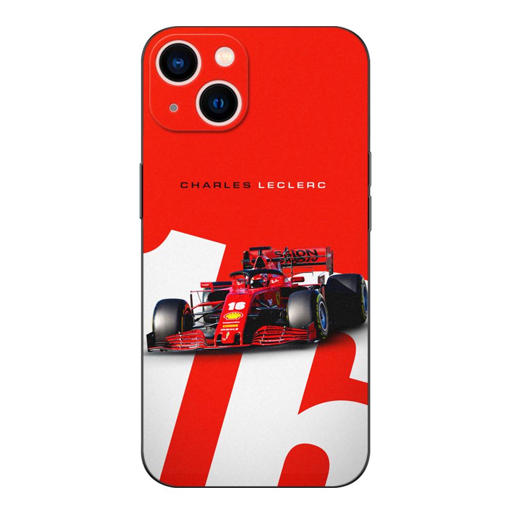 Black Tpu Case For Vivo Y21 Y51A 2021 Y21S Y33S Y51 2020 Y51S Y53s 4G Y72 5G Back Cover Charles Leclerc 16