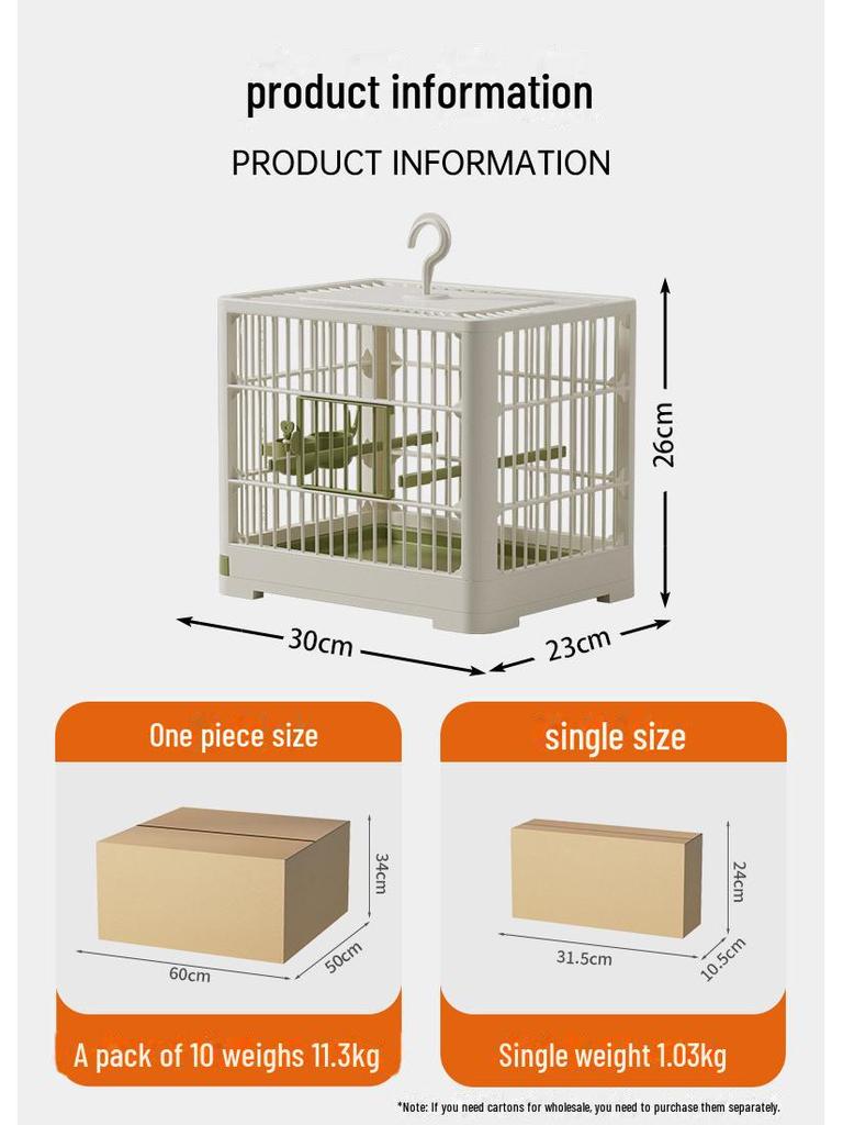 Large Outdoor Portable Parrot Villa Cage – Spacious, Breathable, and Ideal for Pet Bird Outings