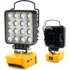 Светодиодный рабочий фонарь, совместимый с аккумулятором Dewalt 18V/20V, 48 Вт, 4800 лм, беспроводной прожектор с портом зарядки USB/Type C и низким напряжением