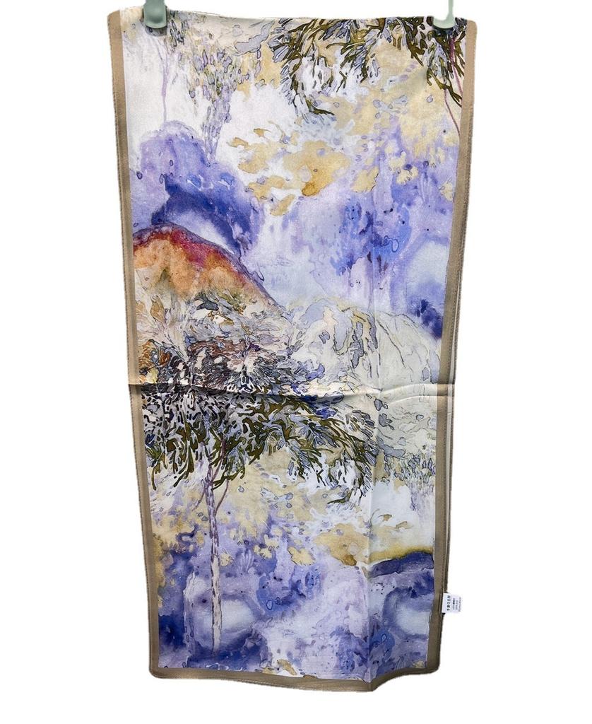 Yearning For Life! Double Crepe Silk Scarf Women'S Spring Summer Versatile Mulberry Silk Scarf Decorative Streamer