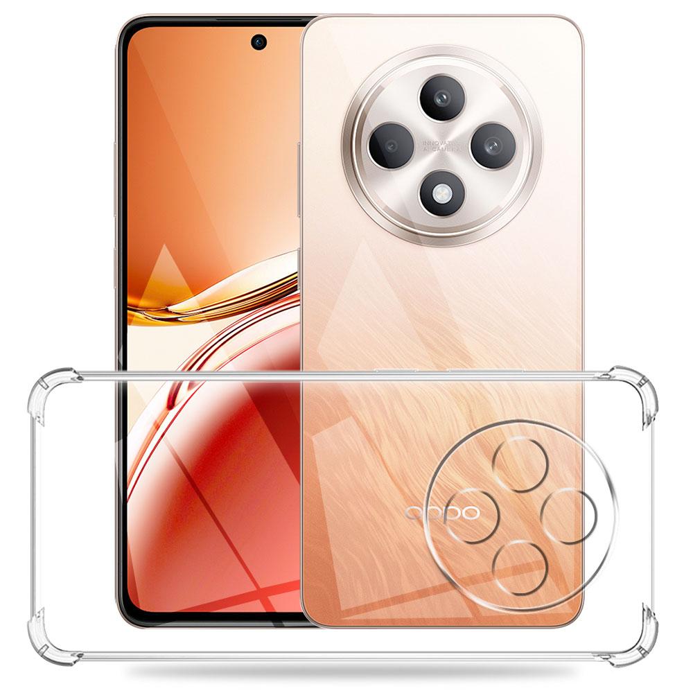 Для Oppo Reno12 F 5G CPH2637 чехол прозрачный противоударный силиконовый мягкий чехол для телефона для Oppo Reno12 F CPH2687 прозрачная защитная задняя крышка