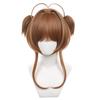 Cardcaptor Sakura Cosplay Sakura Anime Disguise Perfect for Everyday Cultural School and Cosplay Includes Wig Net Wig, Kinomoto, Heat-Resistant, Wig,