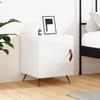 VidaXL Bedside Table High Gloss White 40x40x50 Cm Engineered Wood 827504