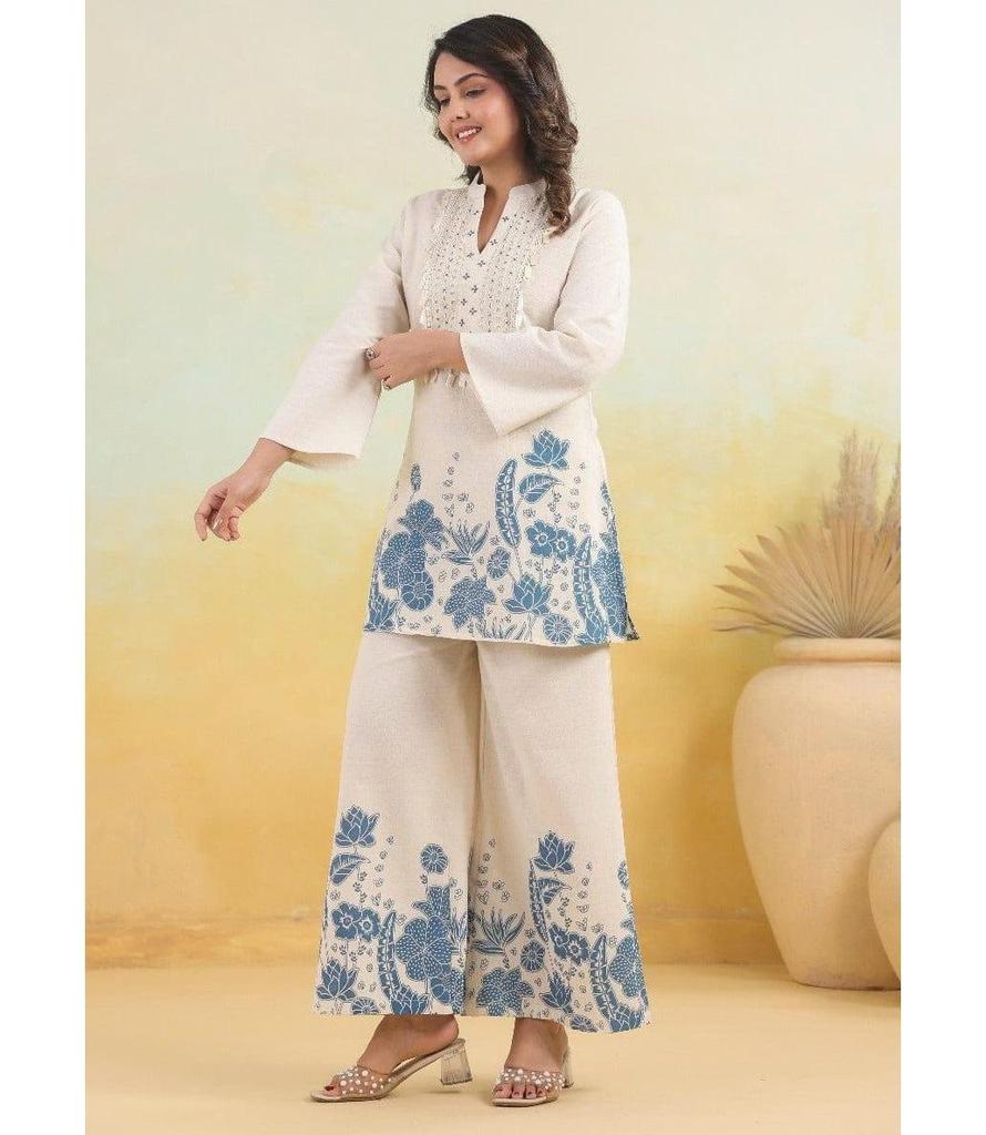 Женский дизайнерский хлопковый слаб курти, брюки и шнур, комплект, индийская болливудская этническая одежда, топ, туника, набор курты