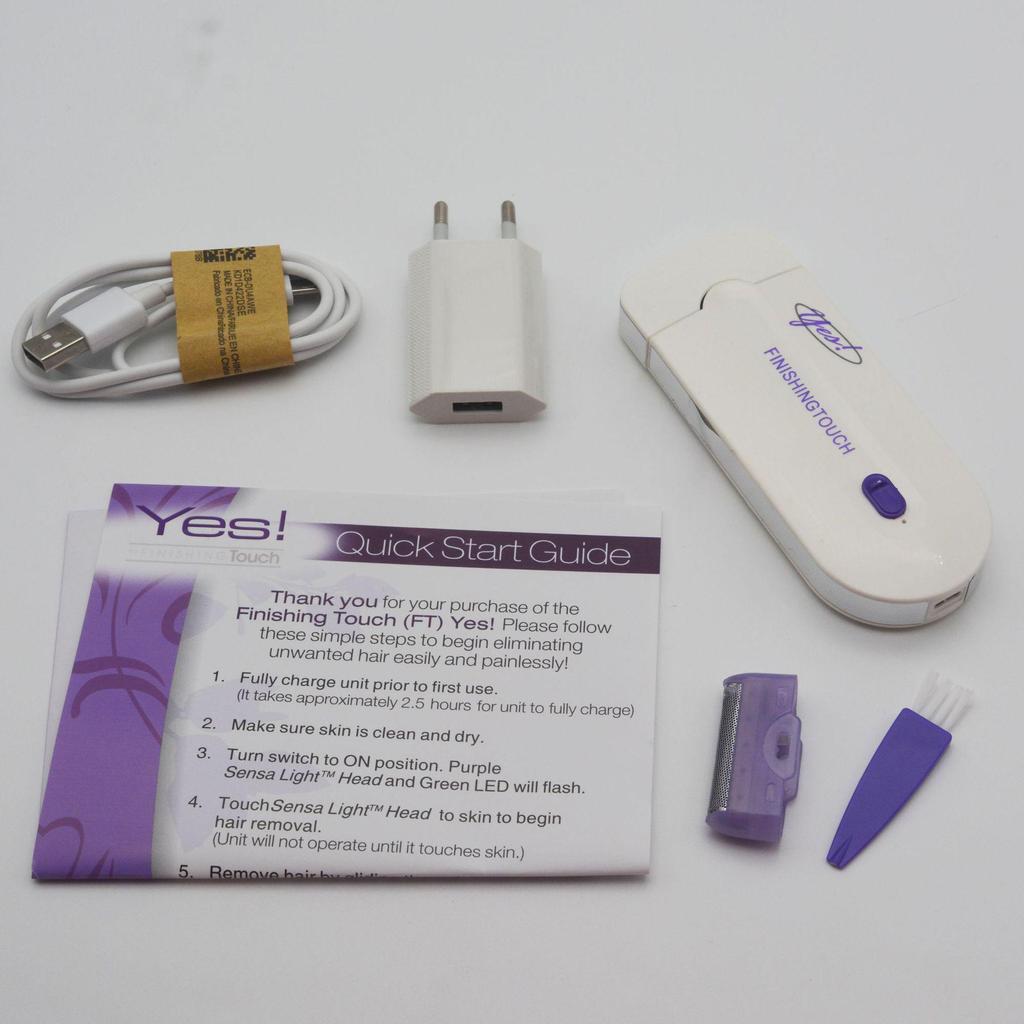 Electric Blue Light Induction Hair Removal Shaver for Women