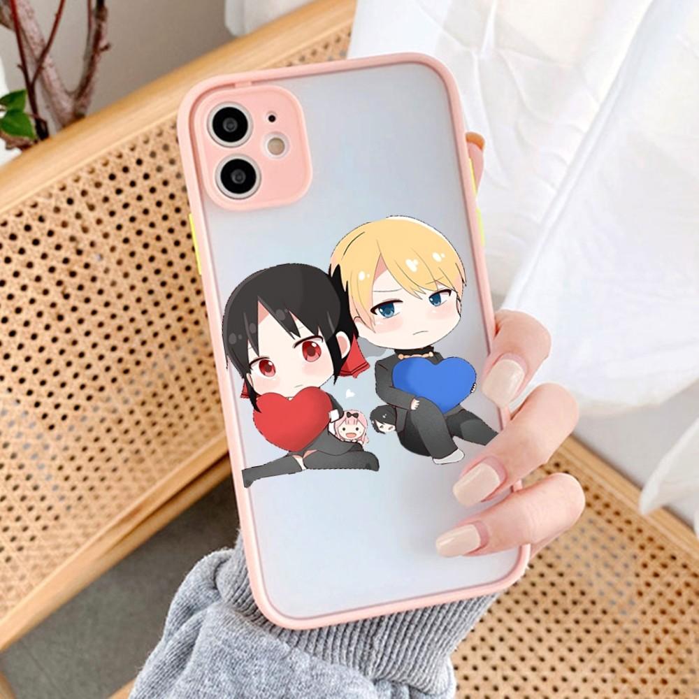Чехол для телефона Kaguya Sama Love is War для iPhone 14 11 12 13 Mini Pro Max 8 7 Plus X XR XS MAX полупрозрачный матовый чехол