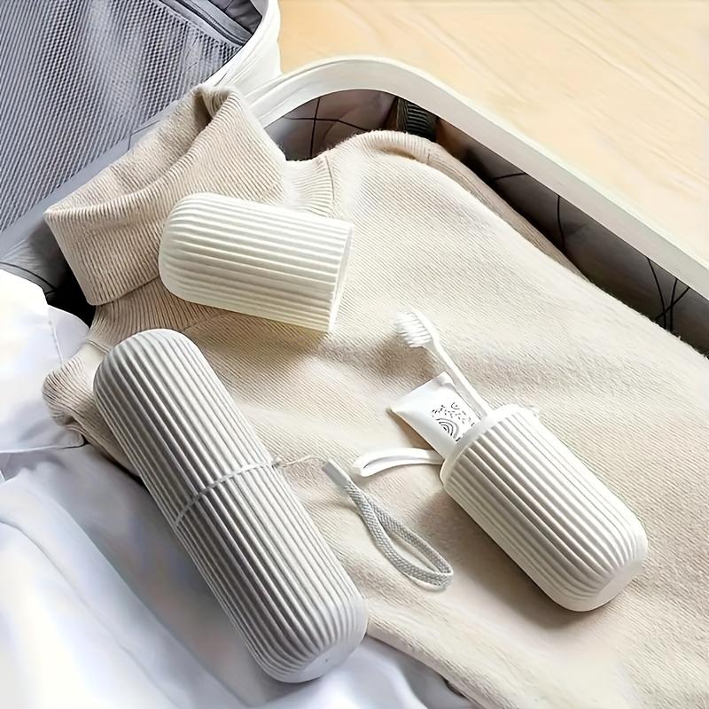 Travel Toothbrush Holder Case, Portable Toothpaste Organizer and Toothbrush Cup for Travel, Bathroom Storage