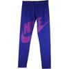 Letter Print Sports Training Tight Pants Kids Bottoms Blue Purple 728406-513