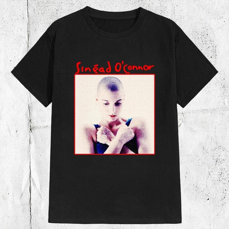 80s 90s SinAd Oconnor Singer Band TShirt Graphic Short Sleeve Crew Neck Cotton TShirt