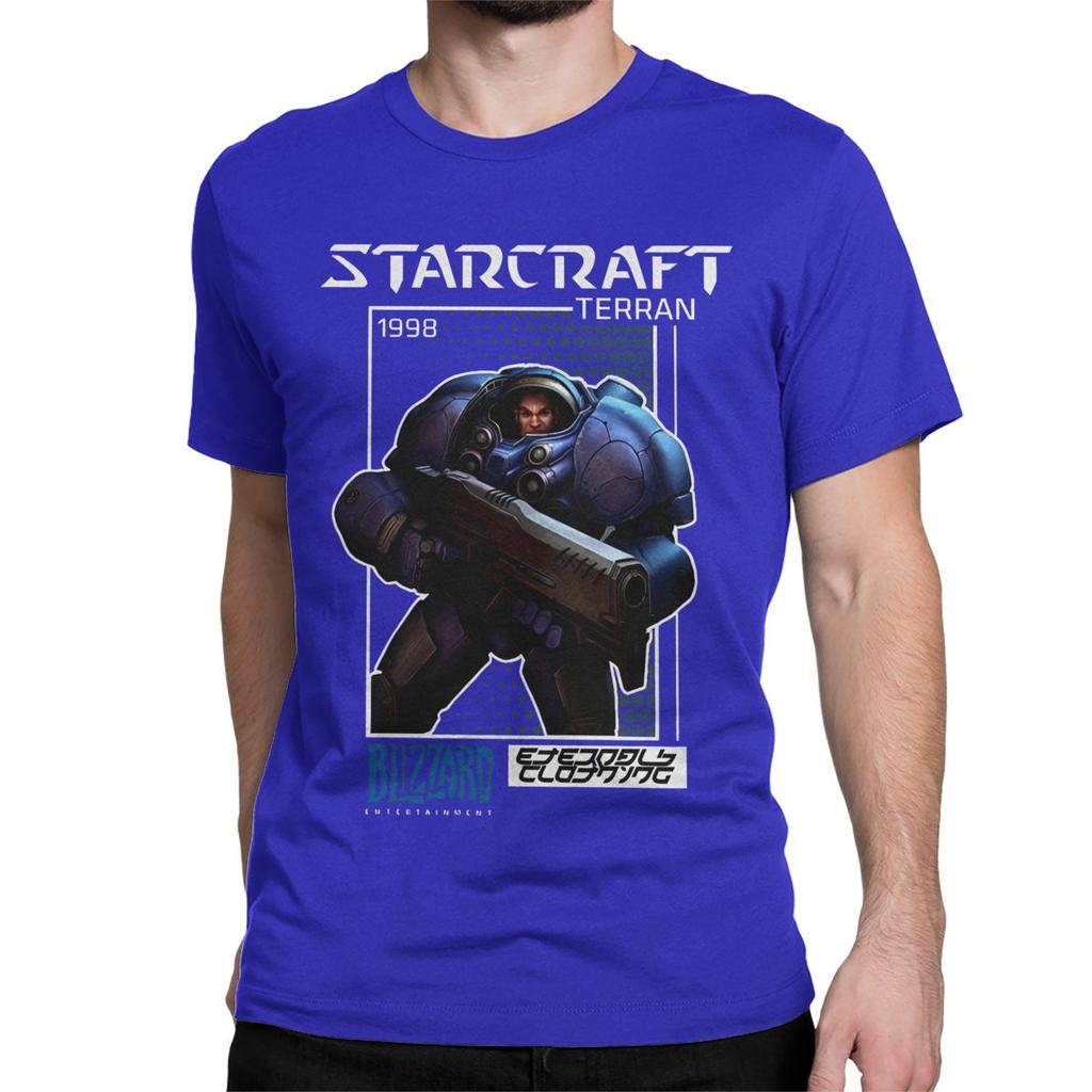 Terran StarCraft Game T-Shirt for Men Women Leisure Pure Cotton Tees Crew Neck Short Sleeve T Shirts Plus Size Clothes