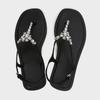 Fashion Shiny Crystal Beading Flat Sandals Women Famous Designer Thong Sandalias Mujer Rhinestone Band Sandalias De Mujer Verano 2025