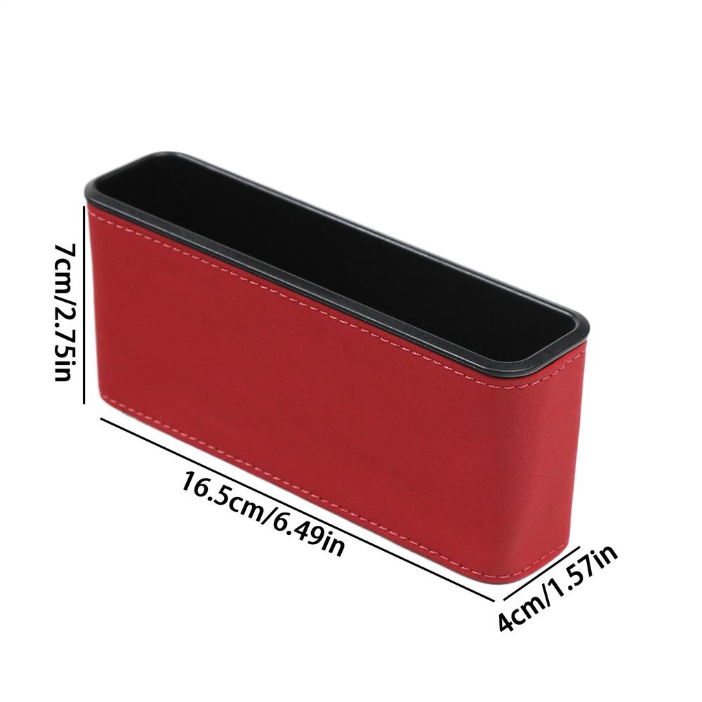 Adhesive Back Seat Organizer Space Saving Car Storage Box Vehicle Interior Organizer for Phone Key Card Sunglasses Accessories