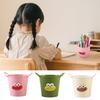 Cartoon Pen Holder Large Capacity Storage Bucket for Pens Pencils Markers Crayons Desktop Storage Box Organizer for Home Office