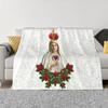 Catholic Virgin Mary Blankets 3D Printed Breathable Soft Flannel Winter Our Lady of Fatima Throw Blanket for Couch Outdoor Bed#(1)