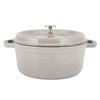 Staub Pot Staub Pico Cocotte Round 24cm Campagne Pot Enamel Pot Rund Brater Blanco Trufa Cookware Kitchen Supplies (White Truffle)