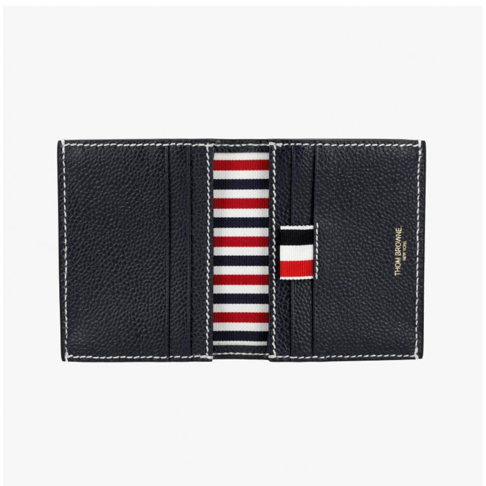 Thom Browne Pebble Grain Stitch Three Stripe Tab Cardholder Uaw065a 00198 415
