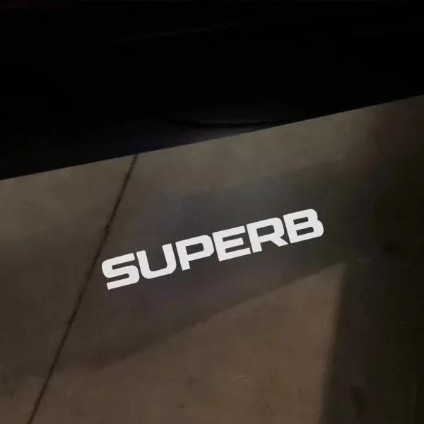 JIYQ3 HD LED Car Door Projector Welcome Light For Skoda VRS Logo Octavia A5 MKII 2006 2008-2013 Accessories