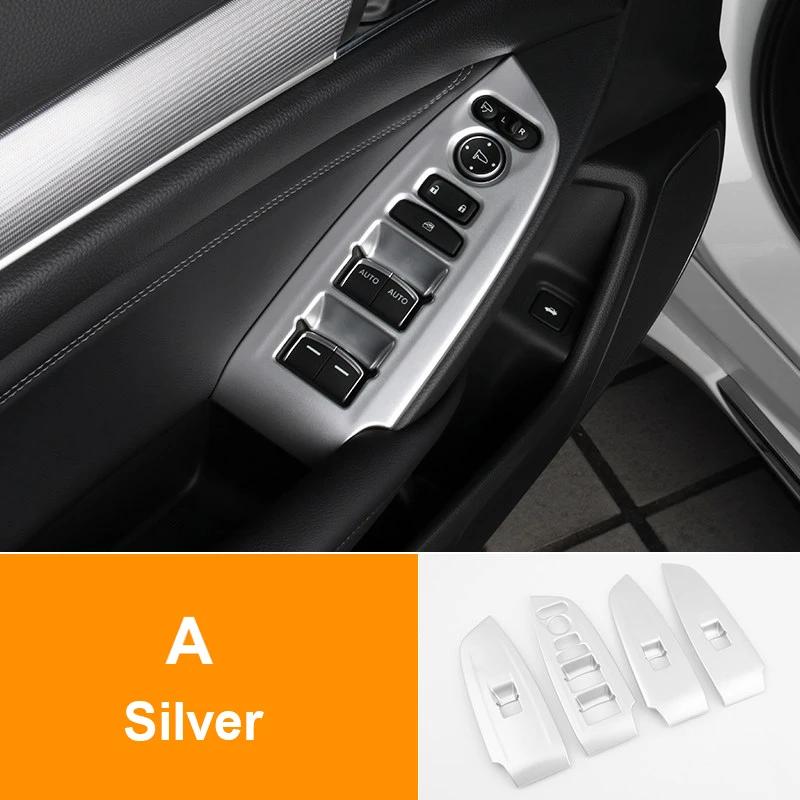 Для Honda Accord X 10-го поколения 2018 Гибридный ABS Декоративные накладки на кнопки стеклоподъемника дверей автомобиля Аксессуары