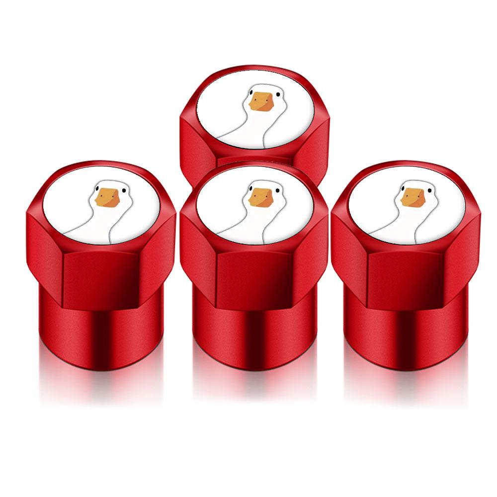 4 шт. Универсальные DIY Для Милый Белый Утка Гусь Форма Колпачки Воздушных Клапанов Шин Колеса Автомобиля, Наклейки На Стебли Для Автомобилей Мотоциклов Авто Аксессуары Декор Подарок