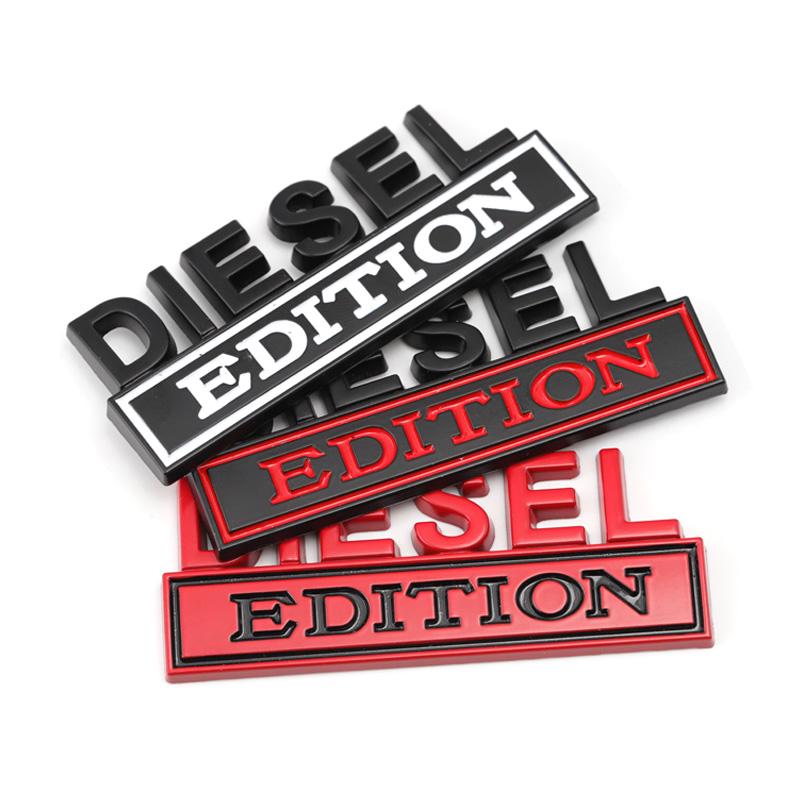 Diesel Logo Edition Emblem Badge Front Hood Grille Car Sticker for Jeep Compass Renegade Ford RS200 F150 F250 F350 Silverado RAM AF3