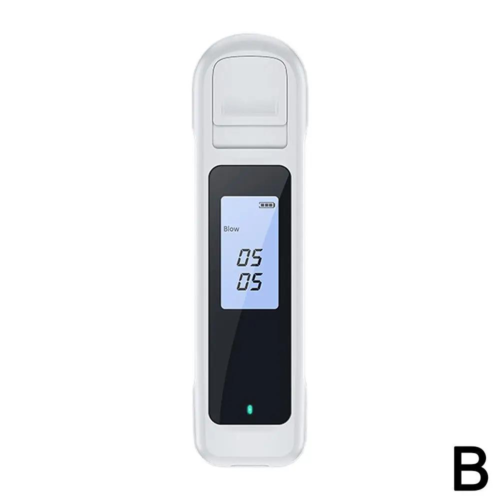 Новый Высококачественный Алкоготестер Дутьевого Типа Светодиодный Тестер на Алкоголь в Выдыхаемом Воздухе Цифровой -граничный Эксклюзивный Дисплей для Автомобиля C5q3