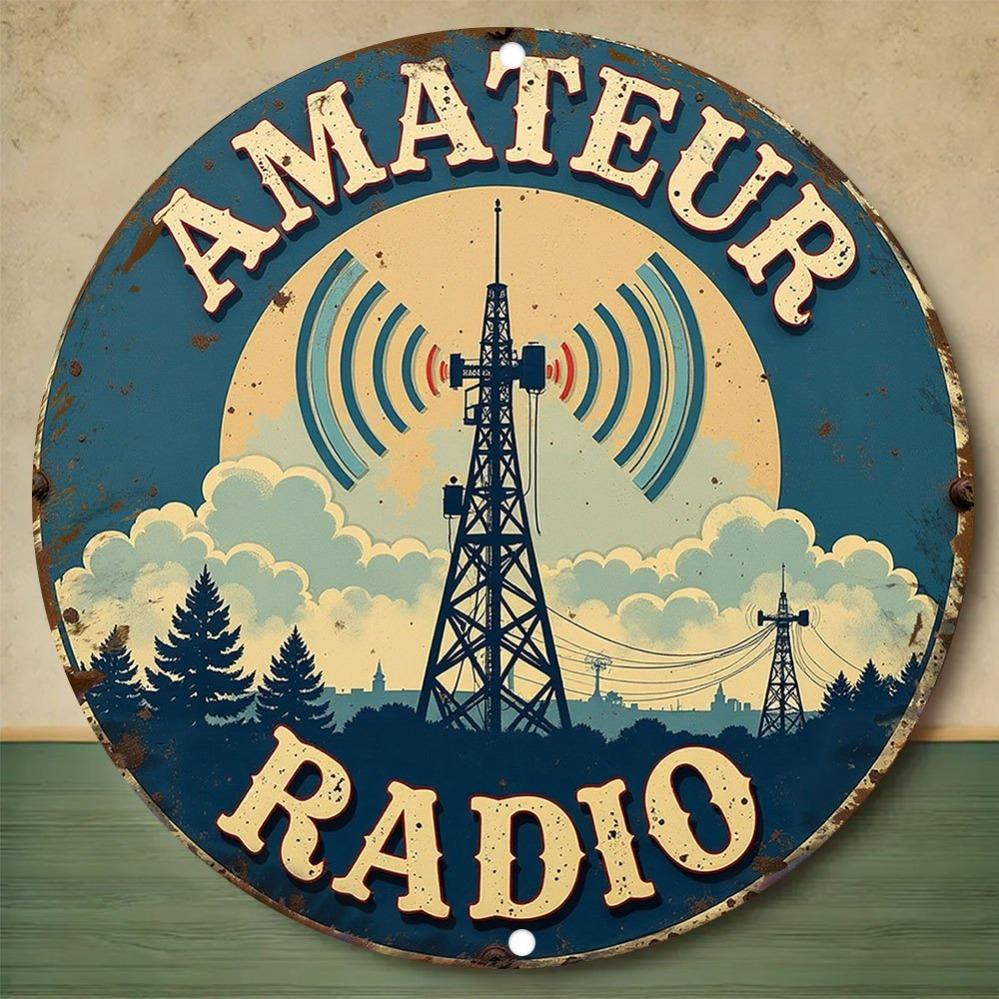 Retro Ham Radio Wall Art: Easy Installation & Weather-Resistant for Indoor/Outdoor Use