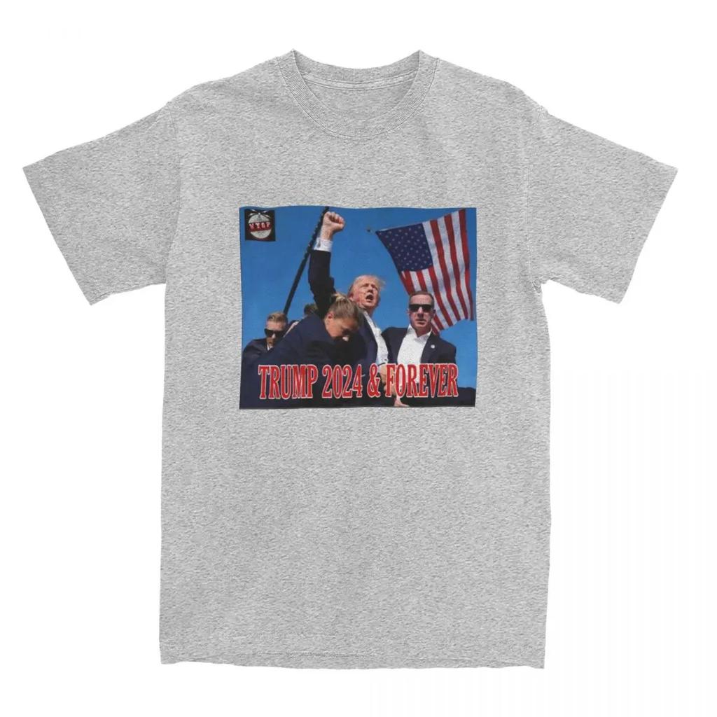 T-Shirt TRUMP 2024 T Shirts Popular Summer Tees Classic Print 100% Cotton Clothing Plus Size 5XL