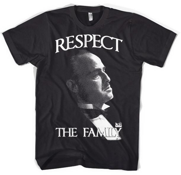 Officially Licensed The Godfather Respect The Family 3XL 4XL 5XL Mens T-