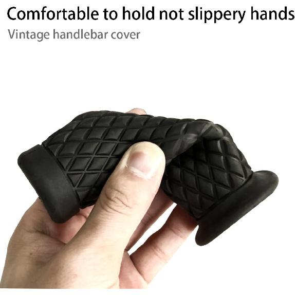 Мотоциклетные ручки, Нескользящая резиновая рукоятка для рулей 7/8" 22 мм/24 мм, Винтажная мотоциклетная ручка газа, Рукоятка руля для комфорта рук, Универсальная для