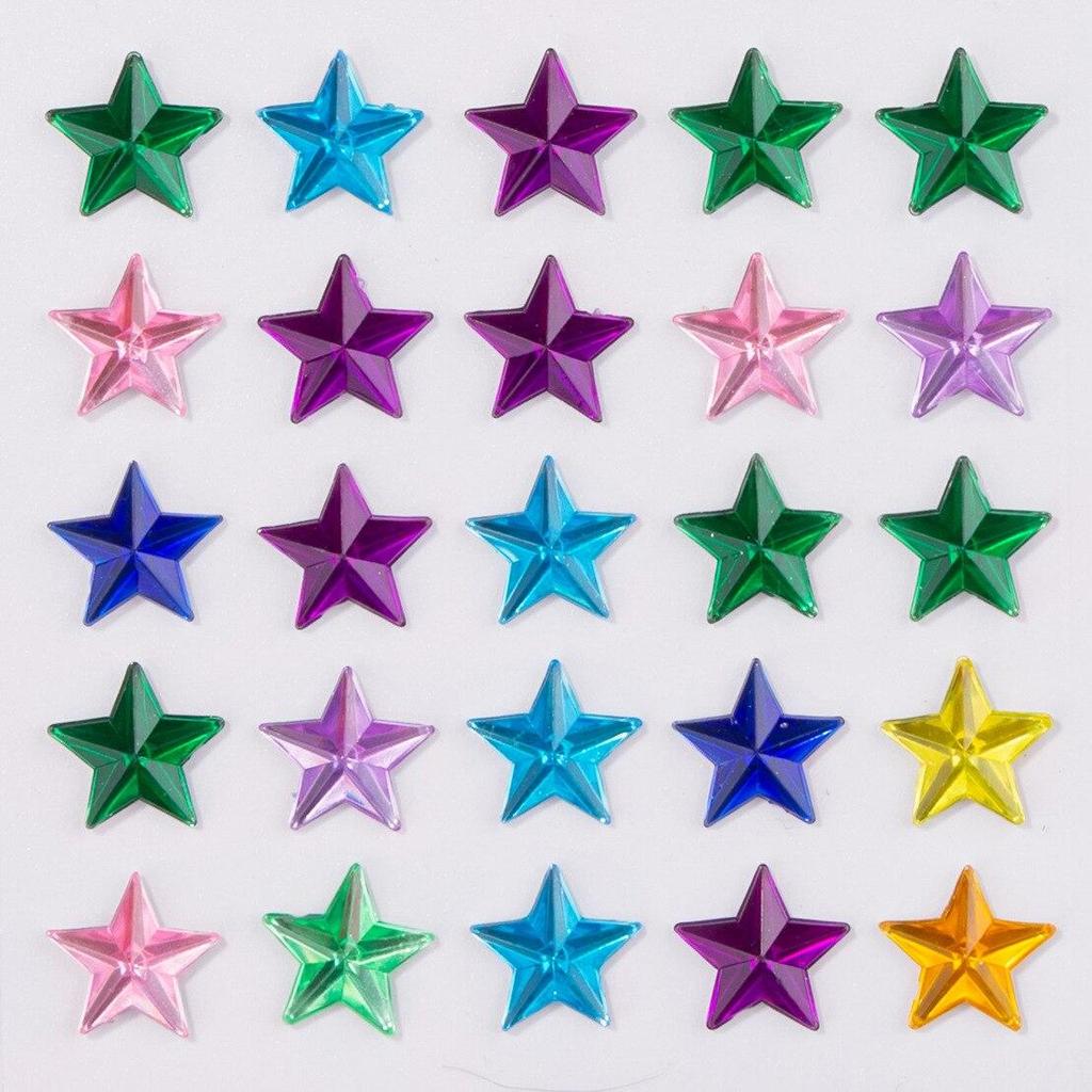 Colored Self-adhesive Rhinestones Sticker Children's Stage Show DIY Face Eye Decoration Acrylic Crystal Diamond Tattoo Sticker