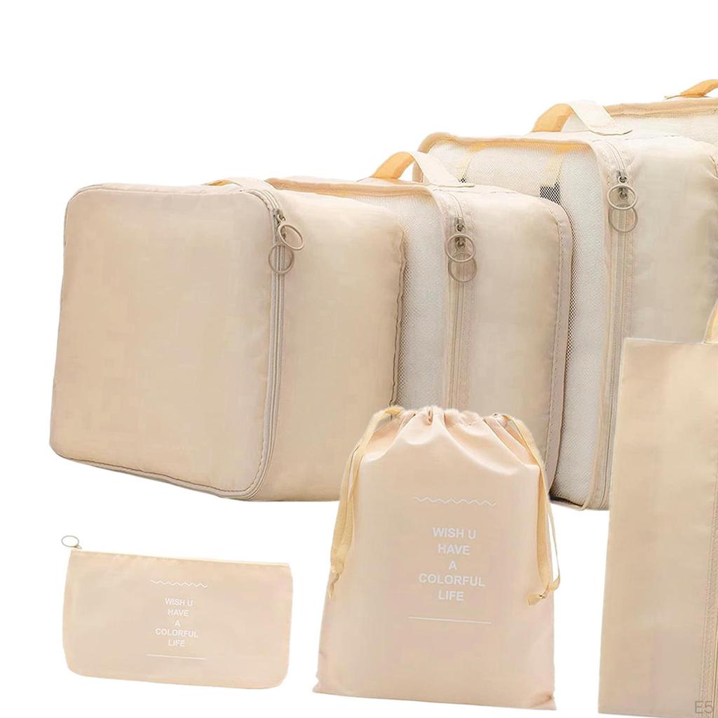 7 шт. упаковочные кубики, органайзеры для путешествий, пакеты для сортировки одежды, сумки для багажа, компрессионные сумки