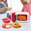 17Pcs Kids Pretend Play Microwave Cooking Utensils Set Interactive Kitchen Accessories Educational Learning Toy Birthday Gift