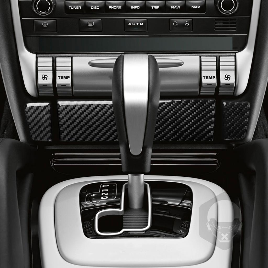 For Porsche Cayenne Sport SUV 2003-2010 Carbon Fiber Gear Shift Air Outlet Trim Set Car Interior Decoration Accessories Sticker