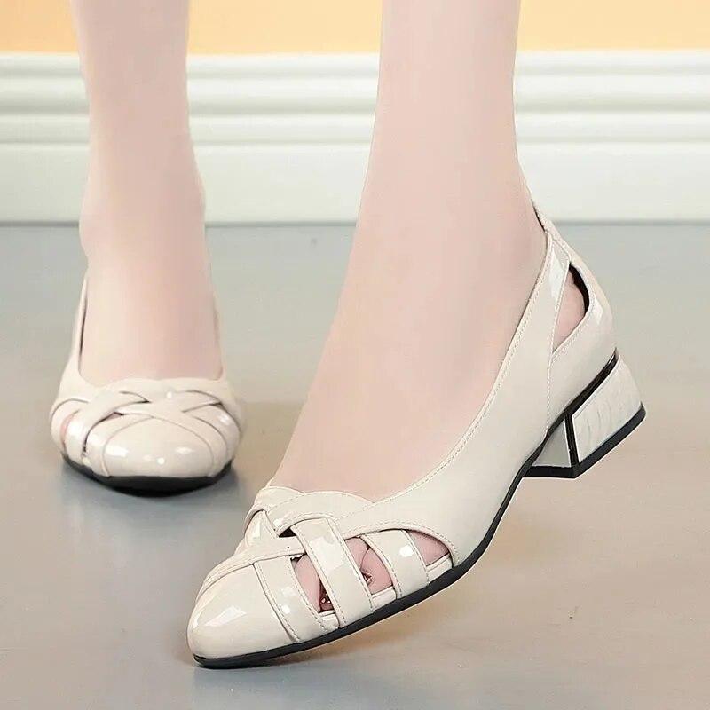 Женские модные черные туфли-лодочки из искусственной кожи на каблуке для вечеринок и ночных клубов, сексуальные туфли на высоком каблуке