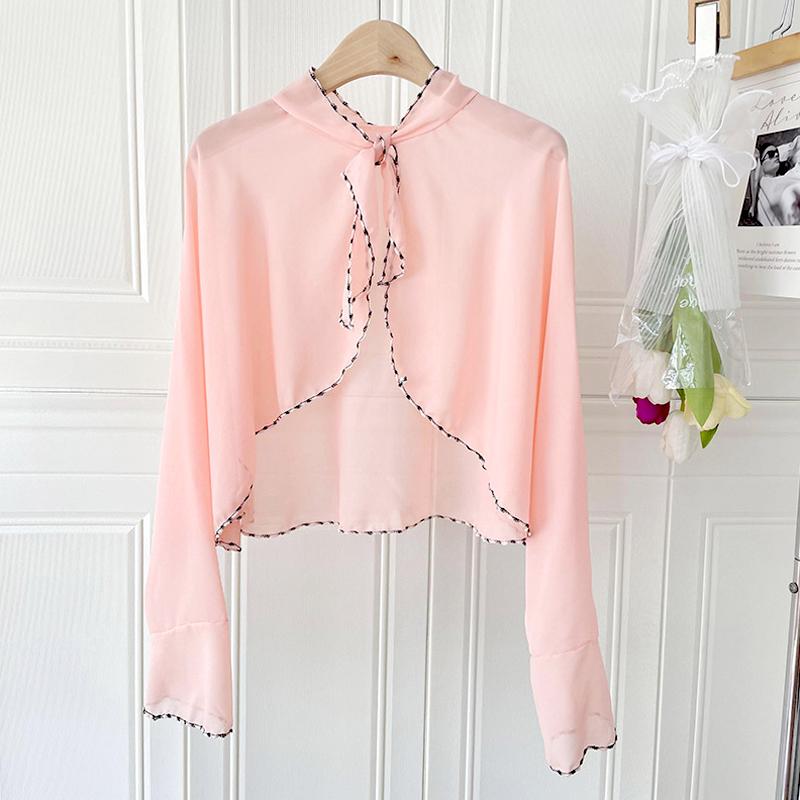 1 шт. Тонкий свободный защитный рукав с длинным рукавом, дышащий женский кардиган, модная защита от солнца, корейский стиль, солнцезащитный платок